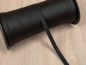 .6мм. Лента репсовая 6мм (1,72г/м) черный (кат.300)