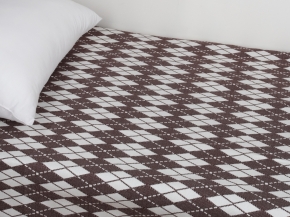 8с11.111ж1 Ромбы (ДТЭ шоколад) Покрывало декорат.206х230см
