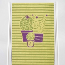 6с102.411ж1 Кактус-полоска(3-сирень4) Полотенце махровое 67х150см