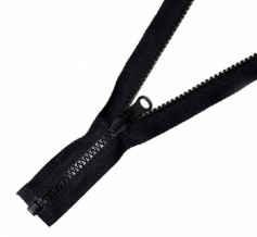 Молния трактор разъемная Т5,1 замок 55см ус.зв, черный (уп.50шт)