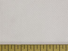 09С373/1 аппр. Ткань для вышивания (пл.183гр/м2), белый, ш.149см (Канва 14каунт)