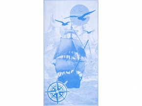 6с102.413ж1 Под парусом (регата) Полотенце махровое 81х160см