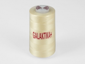 Нитки П/Э 40/2 (5000 ярдов) "GALAKTIKA+" молочный*501