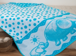 5с081.400.1 Элефант (Бирюза10) Плед 103х160 см