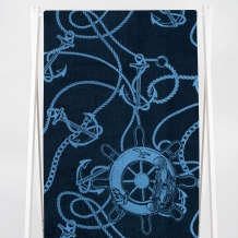 6с102.413ж1 Якорные цепи (темно-синий6) Полотенце махровое 81х160см