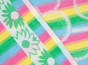 6с102.411ж1 Радость(св.радужка) Полотенце махровое 67х150см