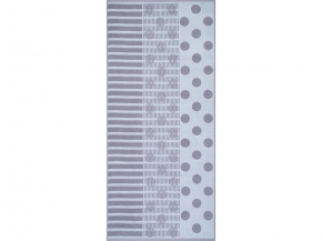 6с102.411ж1 Горох (серебряный1) Полотенце махровое 67х150см