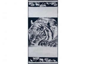 6с102.411ж1 Фото отдых (темно-синий2) Полотенце махровое 67х150см