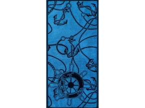 6с104.413ж1 Якорные цепи (темно-синий6) Полотенце махровое 81х40см