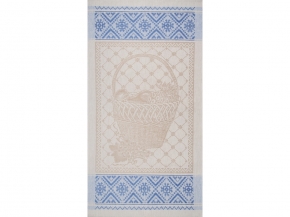 17с102-ШР  49*90 Полотенце "Корзина" цв синий рис 861
