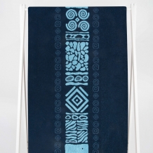 6с102.411ж1 Фреска (темно-синий4) Полотенце махровое 67х150см