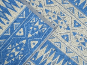 3с109.411ж1 Афро-мотив1 (3-регата-ванильн) Плед 208х150 см