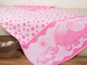 5с081.400.1 Элефант (розовый2) Плед 103х160 см