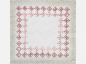 4581 Салфетка 40*40 рис. D1902 "Журавли-орнамент"