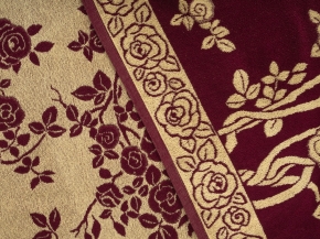 3с109.412ж1 Розы в цвету(кр.дерево2) Плед 208х200 см