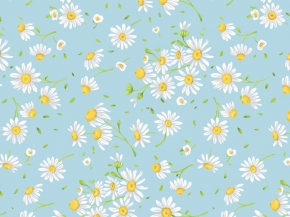 Перкаль набивной арт 140  рис 64053/2 Милора голубой,  150 см