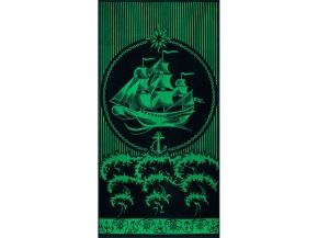 6с102.413ж1 Пляжное (темно-синий7) Полотенце махровое 81х160см