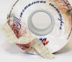 16мм. 07С3391-Г50 (рис.4052) ЛЕНТА ПРИКЛАДНАЯ льняной*71, 16мм (рул.25м)