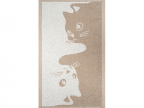 1с105.513ж2 Инь-ян-коты(лен3) Полотенце махровое 50х30 см