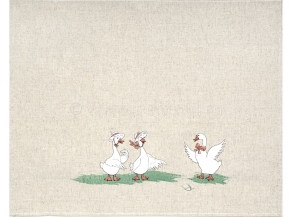 22С145-ШР+К/п.р/фкор Комплект полотенец из 3 шт 45*60 "Гуси-3" рис. 363