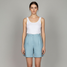 25С23-ШР/039/ст 1288/0 Шорты женские св. серо-синий