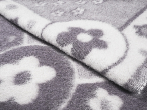 Одеяло п/шерсть 85% 100*140 жаккард цвет серый