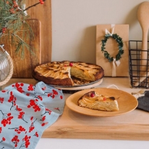 Вафельное полотно набивное арт. 149 рис. 29226/1 Ягодный сорбет, 150см