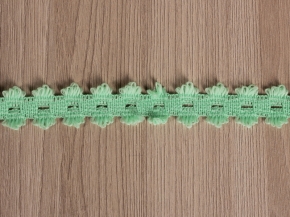 20мм. 1С6-Г50 (рис.6420) ТЕСЬМА ВЯЗ.ОТДЕЛОЧНАЯ салатовый*015, 20мм (рул.25м)