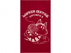 6с103.412ж1 Клубочек(бордо) Полотенце махровое 50х90см