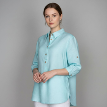 25С15-ШР/039/ст 1604/0 Блузка женская светло-бирюзовый
