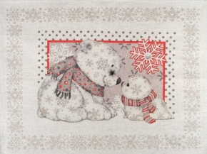 20С189-ШР+К/пр/фкор Комплект полотенец из 3 шт 46*60 "Север-3" рис. 338