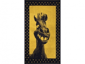 6с103.412ж1 Конь-царь(т.желтый) Полотенце махровое 50х90см