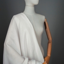 Ткань 12532/C#2  Муслин белый  ширина 135см