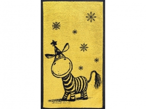 6с104.411ж1 Зебруся(т.желтый) Полотенце махровое 67х40см