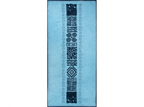 6с102.411ж1 Фреска (темно-синий4) Полотенце махровое 67х150см