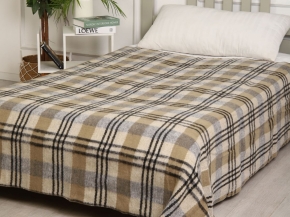 Одеяло-плед  п/шерсть 30% 200*200  "Клетка" пл 500 (Россия)