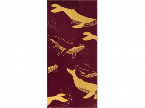 6с102.413ж1 Киты(кр.дерево1) Полотенце махровое 81х160см