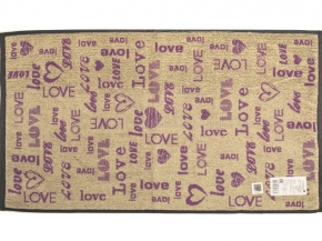 6с103.412ж1 Love-текст (фиалка) Полотенце махровое 50х90см