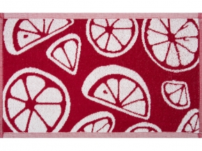 1с105.413ж1 Ломтики(бордо1) Полотенце махровое 50х30 см