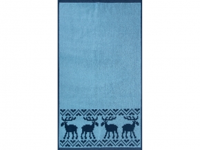6с103.412ж1 Оленики(джинс) Полотенце махровое 50х90см