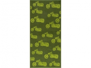 6с102.411ж1 Мото-паттерн(болотный1) Полотенце махровое 67х150см