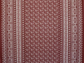 Ткань скатертная арт 8-13 рис1040/2 "Набойка" бордо на канве, ширина 150см