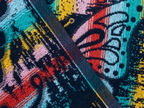 6с104.411ж1 Лунная дорожка (т.радужка) Полотенце махровое 67х40см