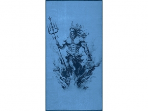 6с102.413ж1 Посейдон (темно-синий6) Полотенце махровое 81х160см