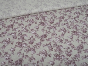 Ткань бельевая арт 2-21 п/л кисл лен 30%, хл.70%, пл. 140г, рис. 1743/2 Розарий вид 2, 150см