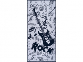 6с102.411ж1 Rock (т.синий3) Полотенце махровое 67х150см
