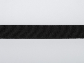 20мм. Лента репсовая 20мм (5,04г/м) черный (кат.50)