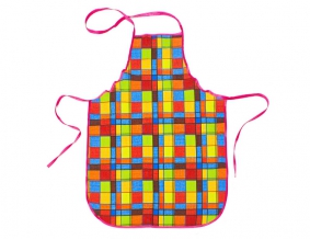 Фартук вафельный "Клетка" цвет красный
