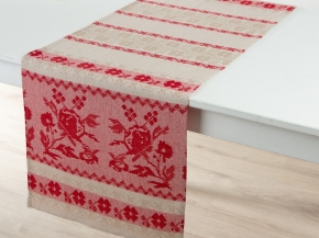 24С170-ШР+К 43*150 Рушник "Белорусский" цв. 2 рис. 810 красный