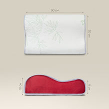 Подушка Memory Foam Support 100S с наволочкой, 50х30х10, ППУ-5981